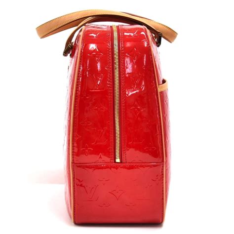 louis vuitton red vernis large